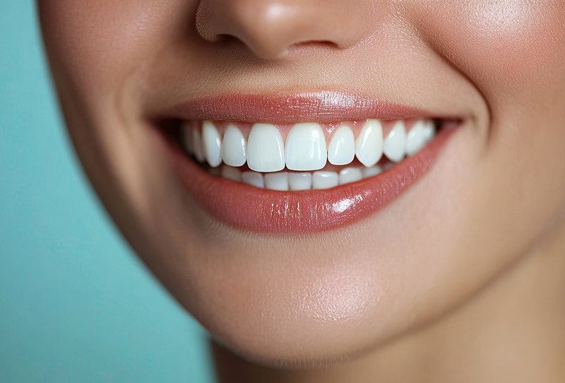 Sorriso após clareamento dental