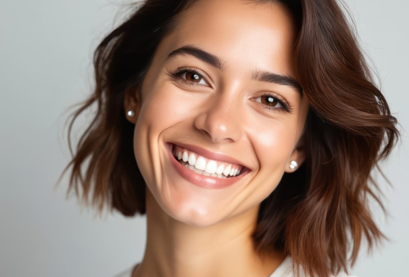 Sorriso com lentes de contato dental em porcelana